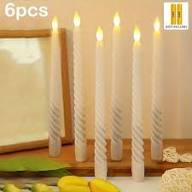 12 Inch Long Led Twist Candles