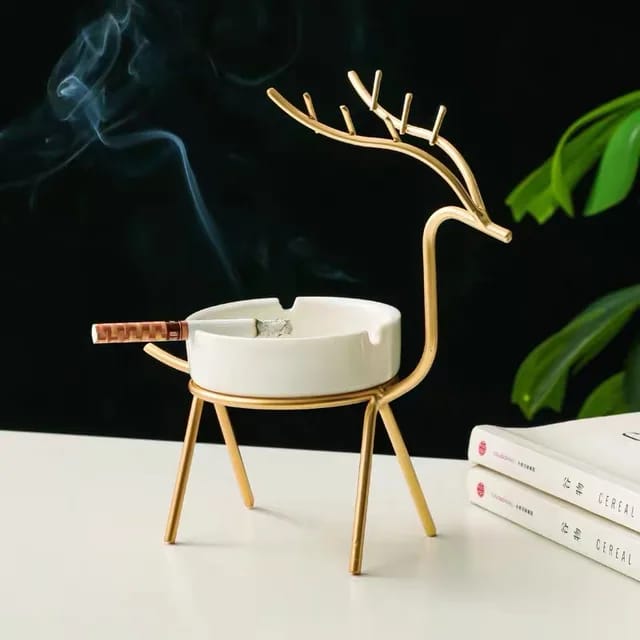 Golden Deer Ash Tray