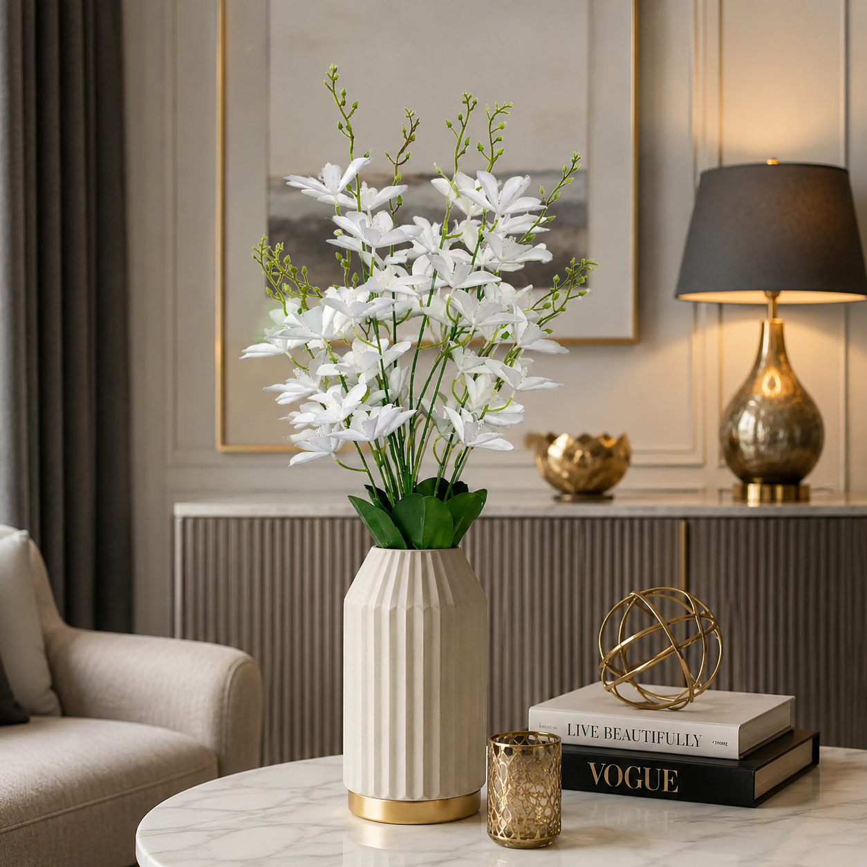 White Orchid Bunch