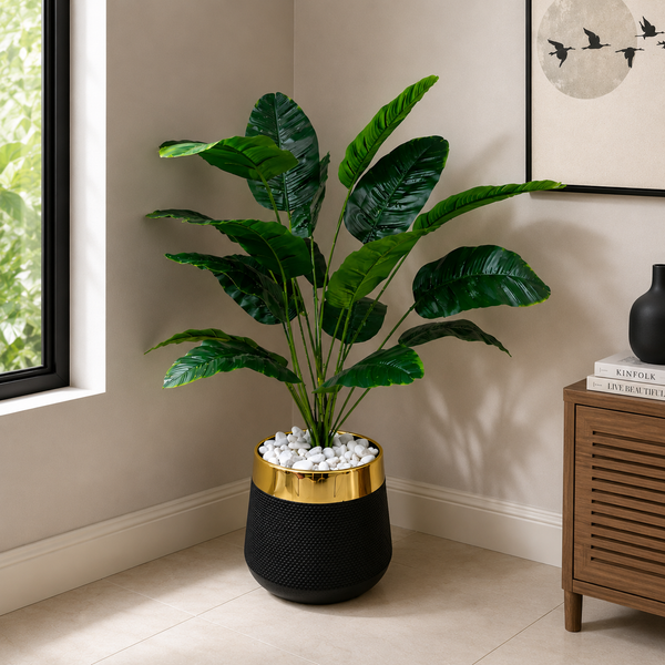 18 Leaf Banana Palm Planter Set 3 feet