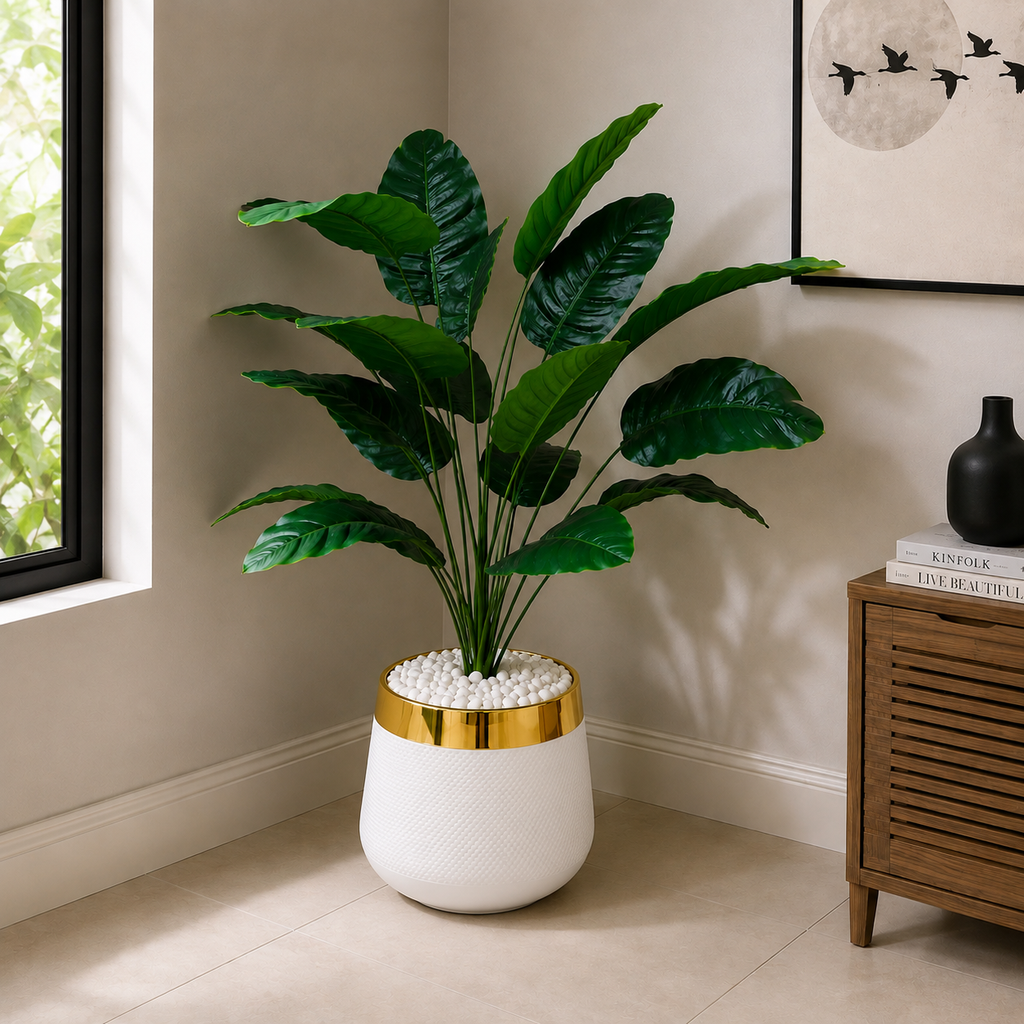 18 Leaf Banana Palm Planter Set 3 feet