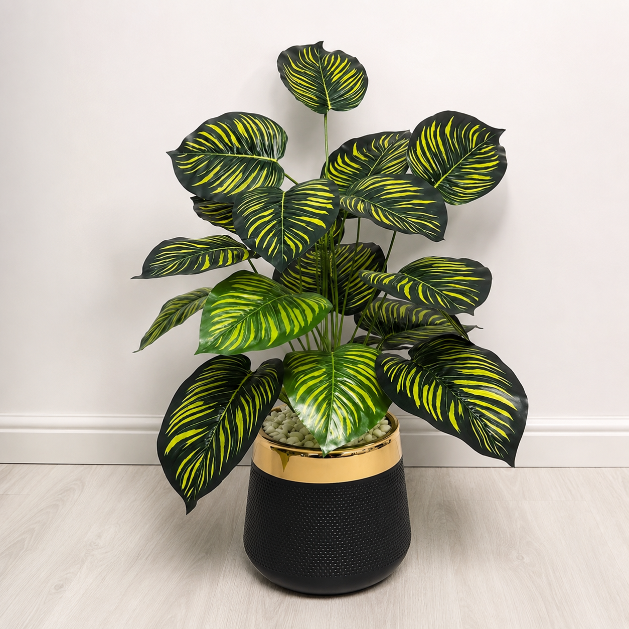 18 Leaf Zebra Planter Set 3 feet